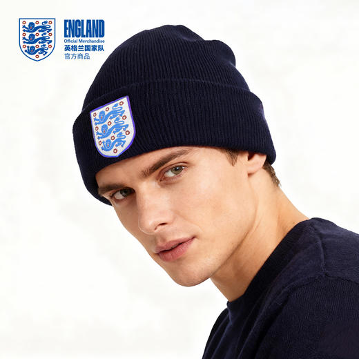 【官方正版】英格兰国家队 | 队徽毛线帽秋冬保暖百搭冷帽 商品图1