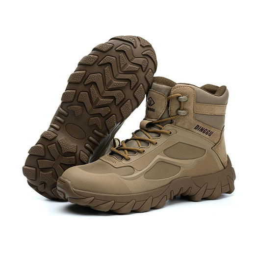 新款高帮安全鞋防砸防刺穿凯夫拉底钢包头鞋耐磨工作鞋 商品图3