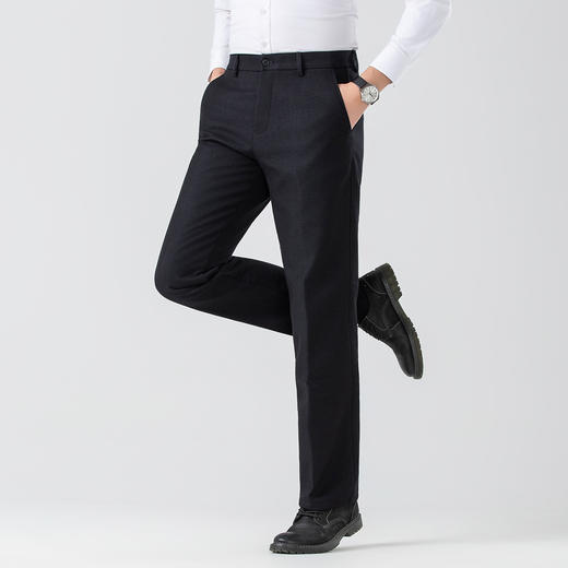 【暖心系列】罗蒙加绒休闲裤男士爸爸裤保暖舒适内里加绒宽松版型抗皱耐磨直筒长裤 商品图3