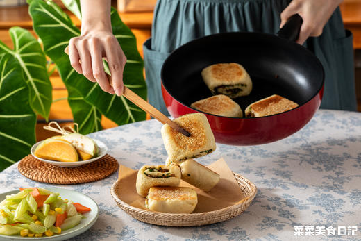 菜菜定制安哥拉红不粘平底锅 | 升级加宽加热底板，丝滑不粘，导热快、轻油少烟 商品图6