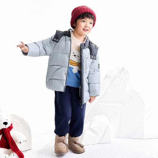 【实体店同款】男童中长款羽绒服冬季新款安奈儿童装XB545076 商品图3