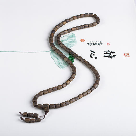 xy0649【沉水级】随形桶珠佛珠项链手链 商品图1