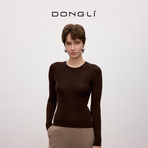 东黎 • 绒毛精纺圆领套衫 5519 商品图2