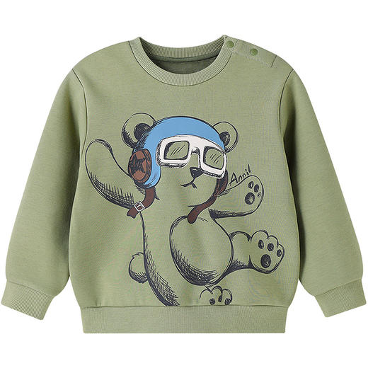 【实体店同款】男童圆领针织卫衣冬季新款安奈儿童装XB541073 商品图6