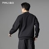 PINLI品立2025秋季新款烧花镂空套头卫衣潮男宽松休闲空气层上衣B253109045 商品缩略图2