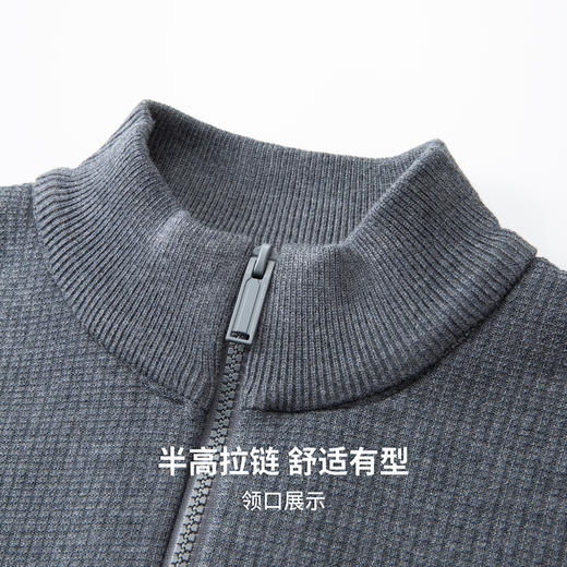 【含绵羊毛】圣得西男士休闲百搭毛衣2025秋冬季新款半高领厚毛衫 商品图6