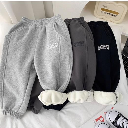 【男童一体绒卫裤】秋冬新款 儿童加绒保暖裤子 中小童宝宝休闲运动裤潮 商品图5