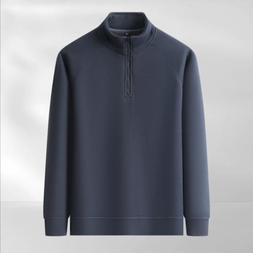 【含羊毛半拉链卫衣】占姆士男士秋冬新款亲肤保暖半拉链 商品图3