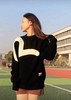 王一博同款EV福榊情侣款羊毛混纺大图案提花圆领毛衣 商品缩略图0
