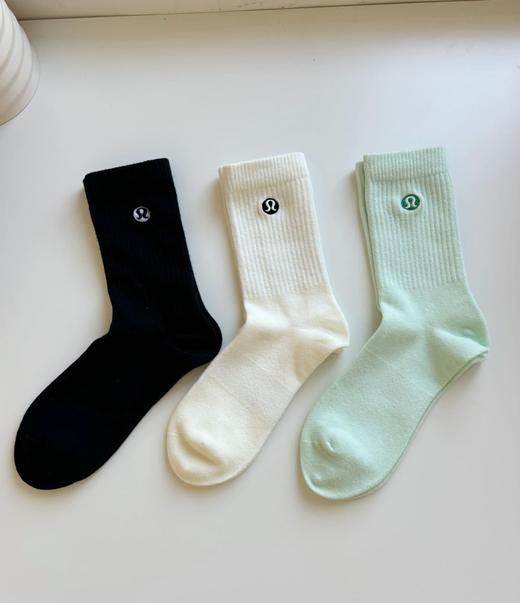 直发【新疆特级长绒棉】直供专柜 Lu家女款刺绣中筒袜 商品图7