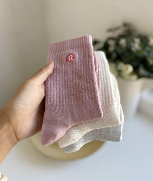 直发【新疆特级长绒棉】直供专柜 Lu家女款刺绣中筒袜 商品图4