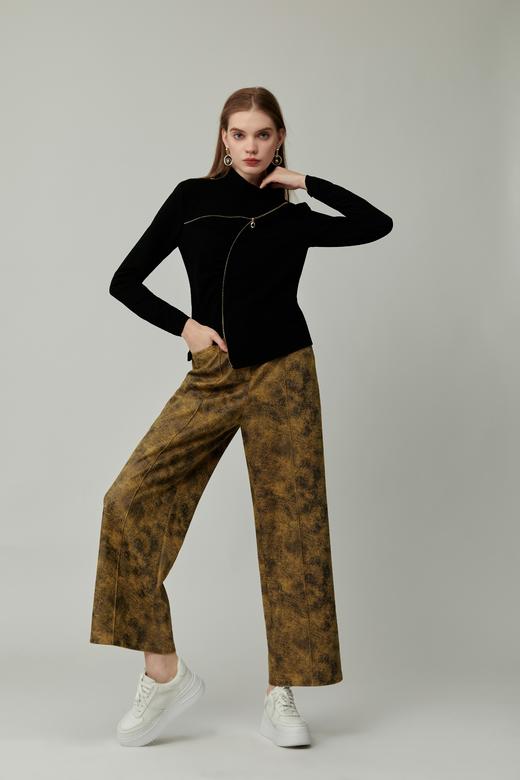 SAFICOO 休闲率性 宽松H版型 高收腰阔腿裤 商品图2