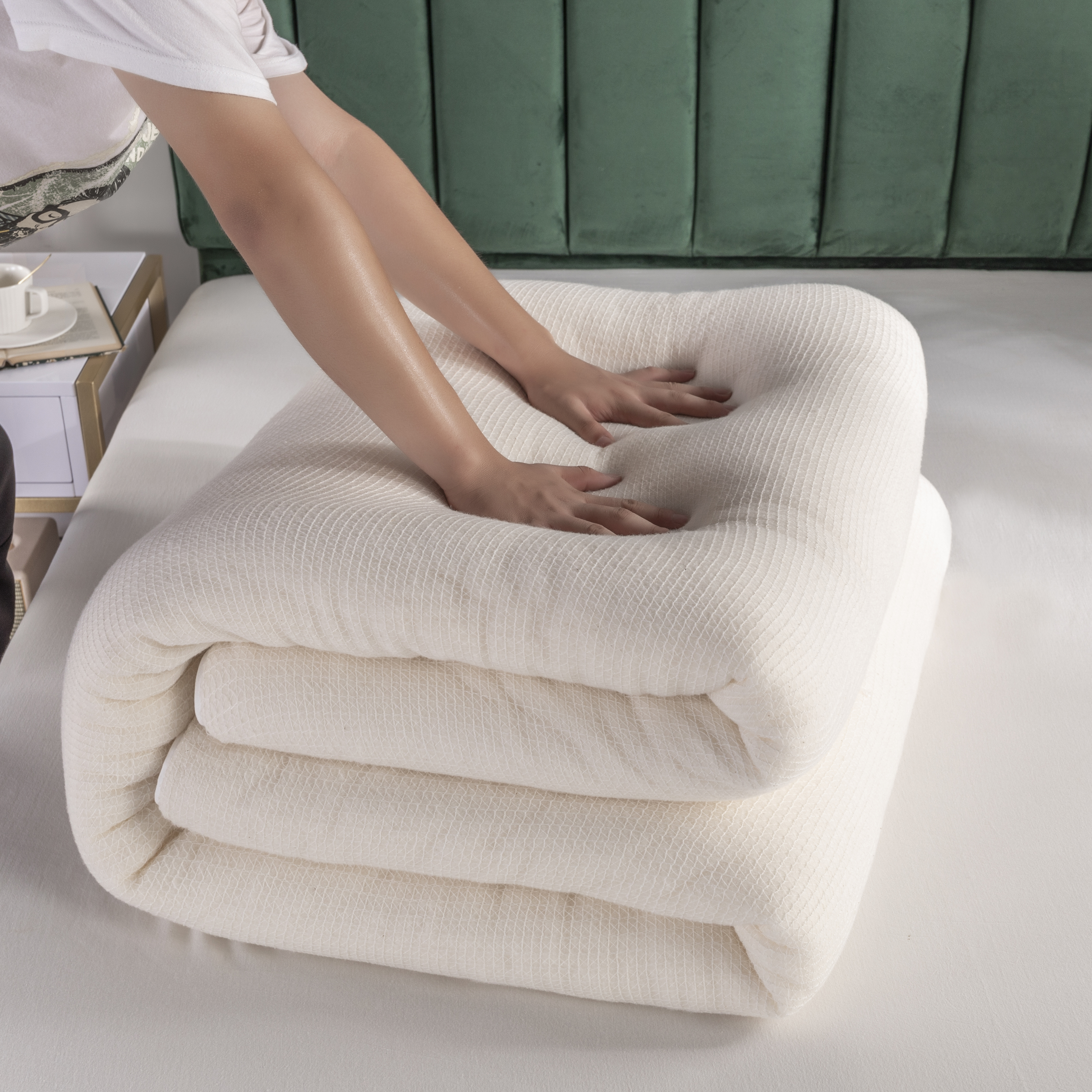 【新疆直发！】疆艺品 新疆手工棉花被 新疆长绒棉填充  多规格不同斤数选择 四季都能用盖