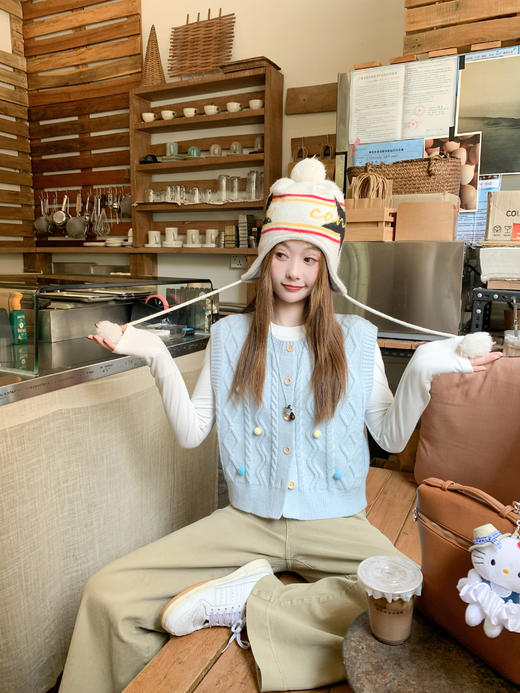 【149元任选2件】现货！蓝色针织马甲 商品图11