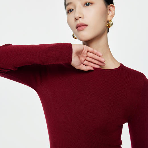 预售 满百减十 | 凯喜雅秋季打底羊毛衫 圆领/半高领 柔软亲肤 商品图9