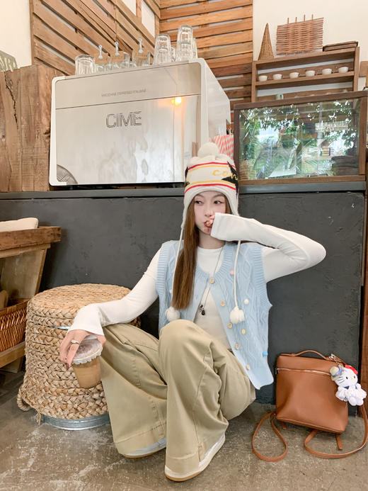 【149元任选2件】现货！蓝色针织马甲 商品图6