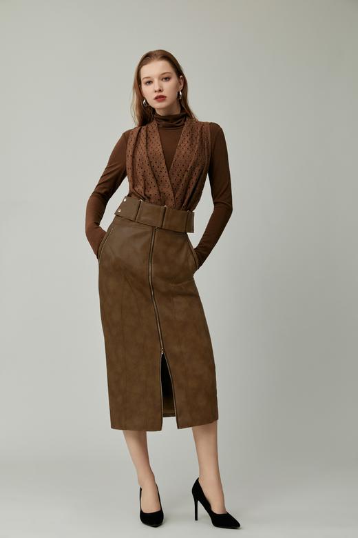 SAFICOO 时尚摩登 仿腰封设计 两件套针织衫 商品图3