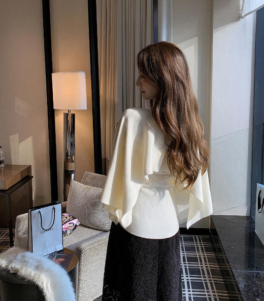 张心子【高分姐姐】秋冬温柔风蕾丝半身裙 U2510037 商品图11