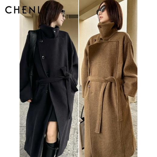 尘衣｜25F/W 杨幂同款廓形双排扣浴袍外套 商品图0