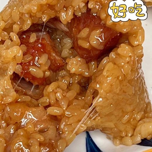 【农家手工粽子】纯手工包粽，还原传统老味道。糯米颗粒感十足，越嚼越香，肉鲜嫩不柴。 商品图5
