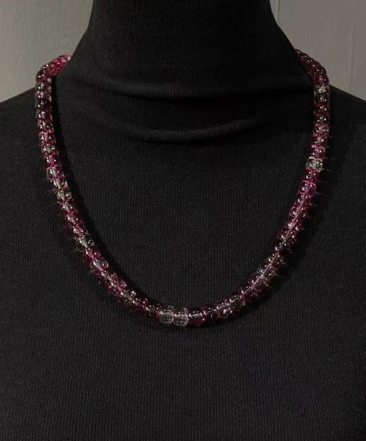 艳丽碧玺鼓形珠首饰三件套组，顺丰包邮 商品图2