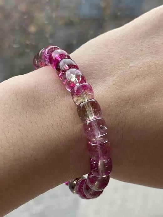 艳丽碧玺鼓形珠首饰三件套组，顺丰包邮 商品图6