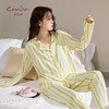 康妮雅女式长袖长裤开襟套装 53W62T004 商品缩略图7