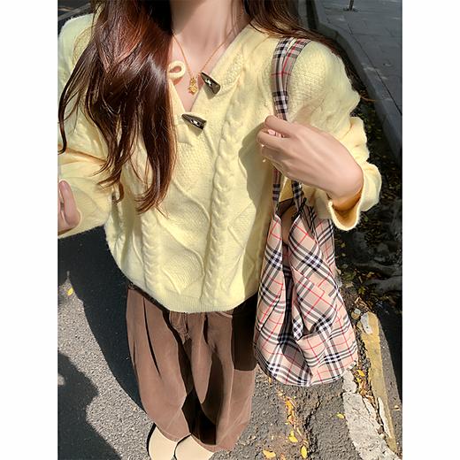 <曾小咸推荐> 现货秒杀！微信超特价！黄色连帽套头毛衣 日常189.99 立减90 秒杀99.99！ 商品图4