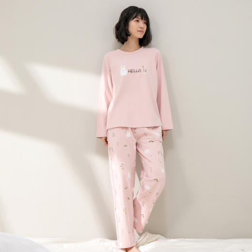 康妮雅女式长袖长裤套头套装 商品图5