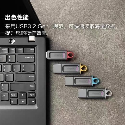 金士顿闪存盘U盘优盘高速大容量64GB128GB256GBUSB3.2DTX正品系统 1个 商品图3