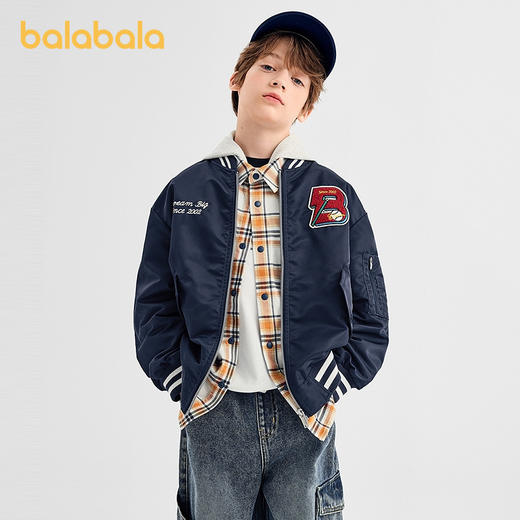 【商场同款】巴拉巴拉男童外套儿童上衣2025新款秋装宽松棒球服潮 商品图2