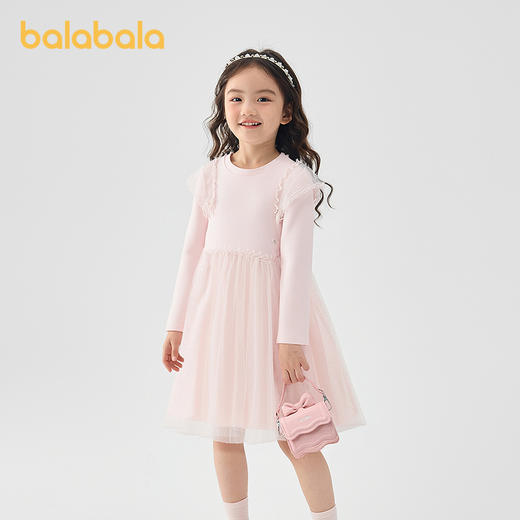 【商场同款】巴拉巴拉童装儿童裙子女童连衣裙2025秋装新款网纱裙 商品图2