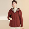 QYM CS25D68-Y仿貂绒外套宽松加厚连帽保暖貂绒呢子上衣 商品缩略图1