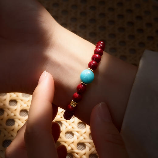 BAOFANDI宝梵迪2025新款小众设计新中式马上有qian国风朱砂手串BF 商品图7