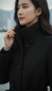 插肩袖小翻领长款大衣 商品缩略图1