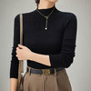 半身缘女装 秋季修身一体纺织半高领羊毛衫253113M01240058 商品缩略图0