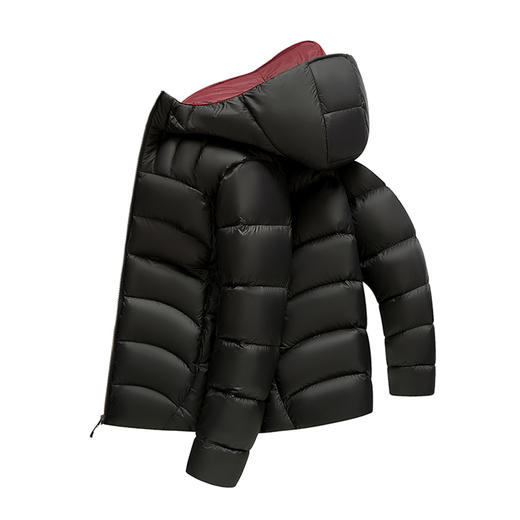 半身缘男女装 冬季轻薄有型简洁宽松防静电男女同款排骨羽绒服2601 商品图6