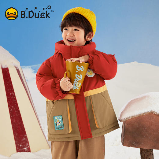 【蓄热】B.Duck小黄鸭童装冬季保暖中长款羽绒90-130码 BF5616068 商品图0