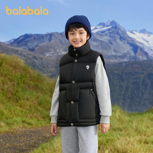 巴拉巴拉儿童羽绒马甲男童大童上衣新款童装2025秋冬 商品图1