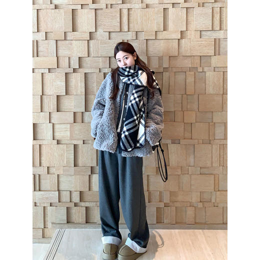 【169元任选2件】现货！灰色脚口拼接灰色西装裤 商品图2