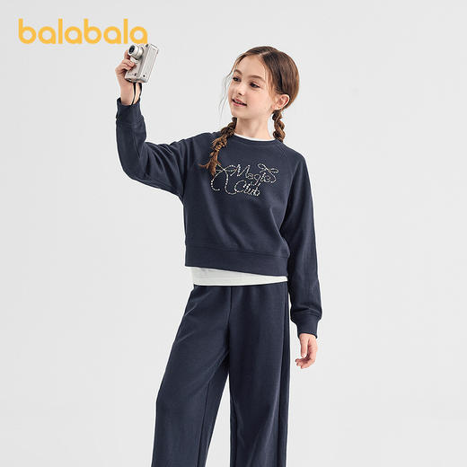 【商场同款】巴拉巴拉女童套装儿童长袖2件套2025新款秋休闲时尚 商品图2