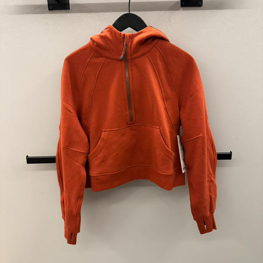 Lululemon 露露半拉链爆款卫衣 南瓜色XS/S ，M/L 商品图5