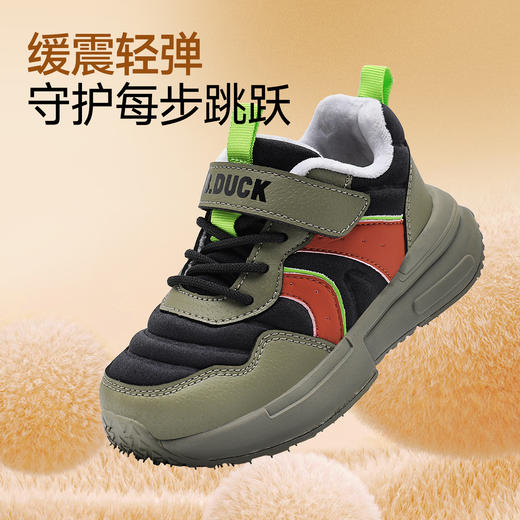 B.Duck小黄鸭童鞋冬季加绒保暖运动鞋28-35码 B5686844 商品图3