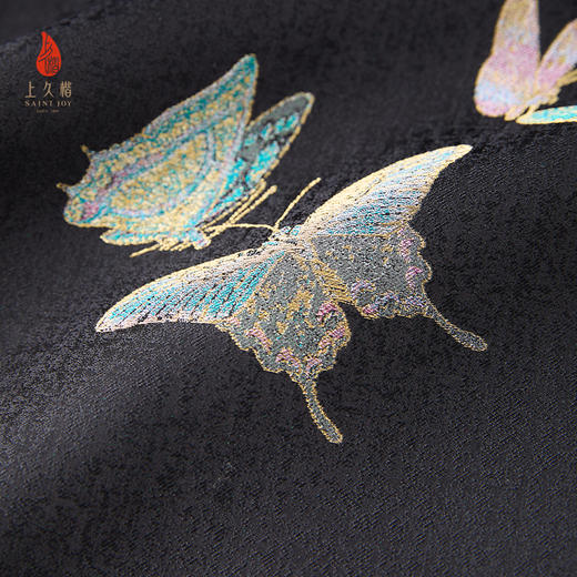 上久楷女式宋锦外套 中式上衣 晴春蝶戏 CY1025203001 商品图7