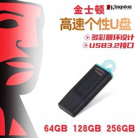 金士顿闪存盘U盘优盘高速大容量64GB128GB256GBUSB3.2DTX正品系统 1个
