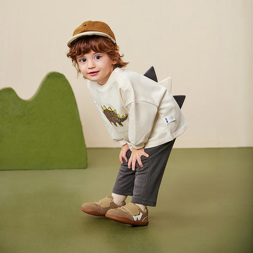 迷你巴拉男童裤子保型抑菌萝卜裤儿童不易变形宝宝长裤 商品图2