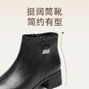 信诺妈妈鞋中老年气质粗跟短靴2025冬季新款加绒保暖棉鞋真皮女鞋5M519-17D 商品缩略图2