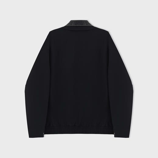 【新品上新】HX 春秋季假两件翻领茄克衫外套C105530042101 商品图1