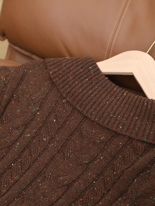 羊毛彩点复古翻领毛衣 C12TJ-99992 商品图11