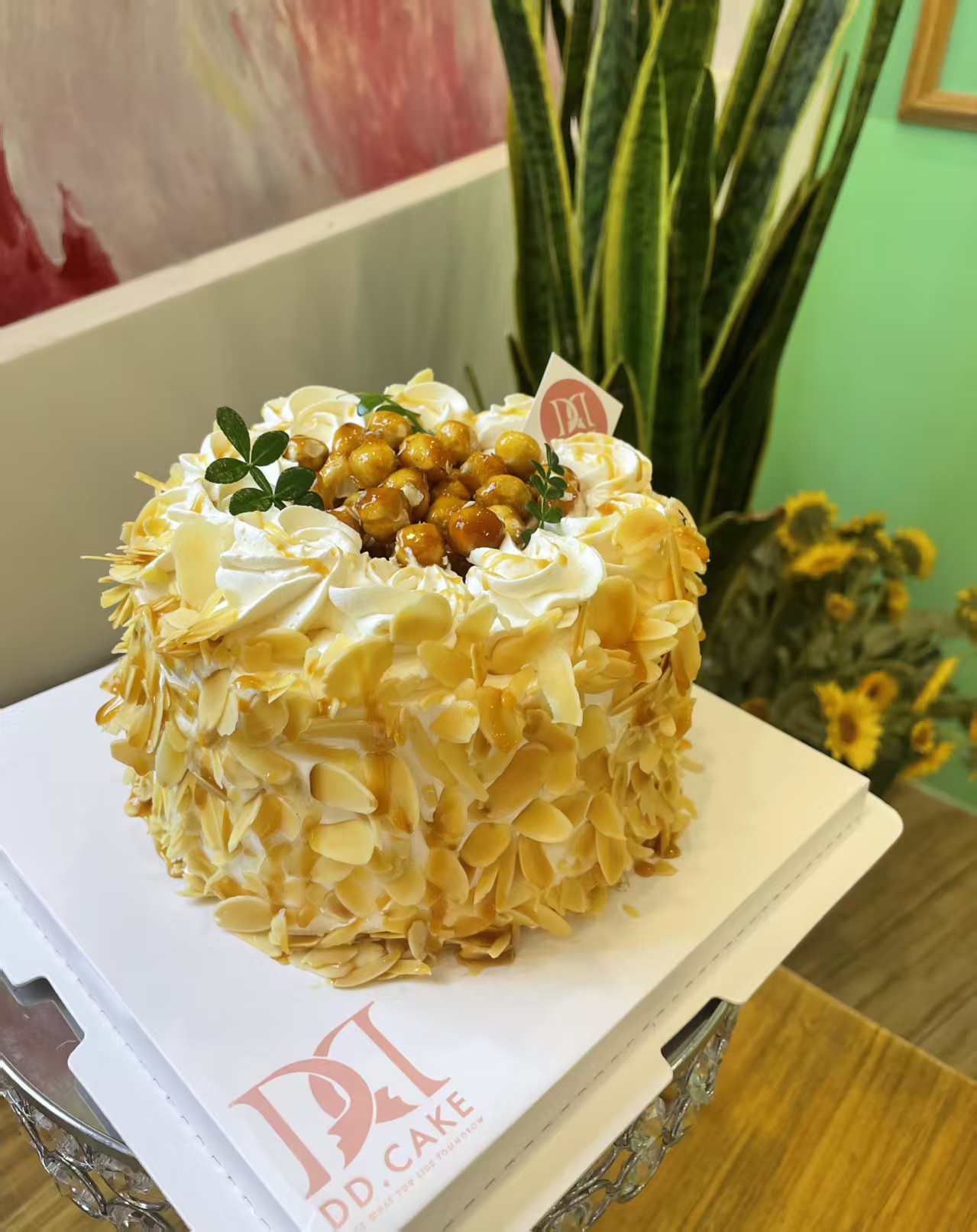 焦糖杏仁咸奶油蛋糕▸接单制作 ▸ 下单30分钟后不可退换哦